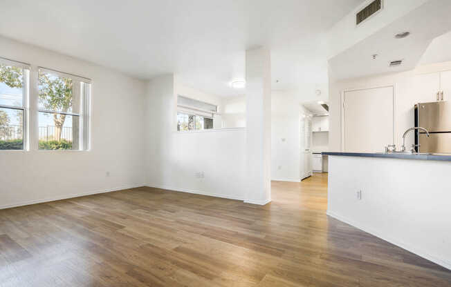 Living Room with Hard Surface Flooring