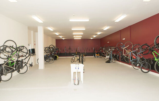 Bike Storage at The Whit Apartments, Indiana