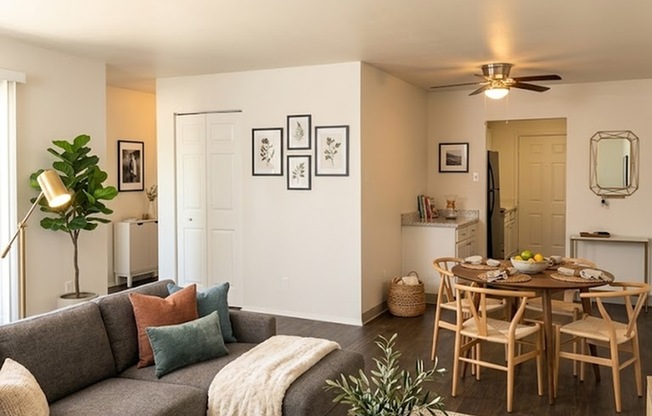 Living and Dining Area — Sunridge Apartment Homes, Englewood, CO