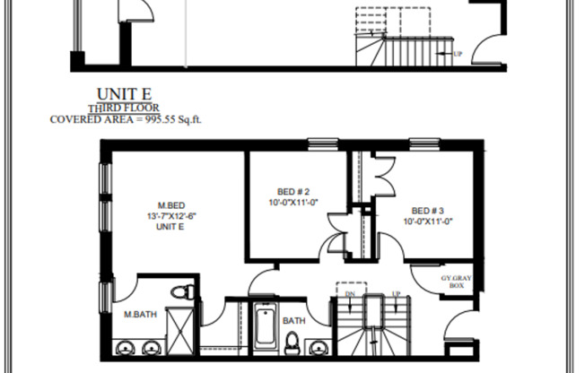 3 beds, 3 baths, 1,875 sqft, $3,495, Unit 1622- unit E