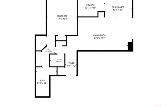 1 bed, 1.5 baths, 929 sqft, $4,100, Unit 909