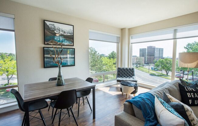 Dining Area at Union West Apartments in Lakewood, CO