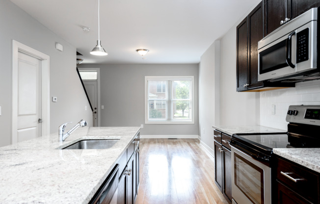 Grant Commons Kitchen and Living Room