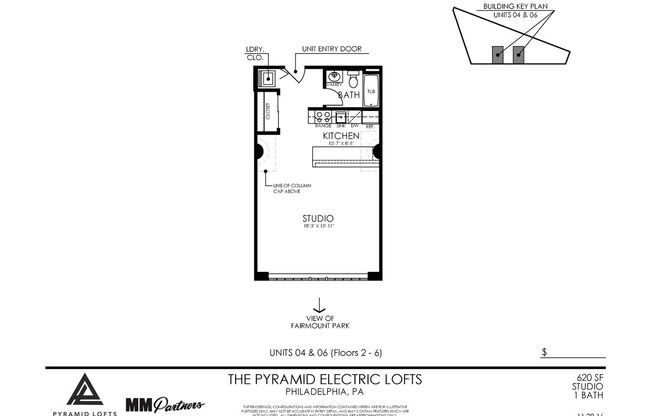 Studio, 1 bath, 620 sqft, $1,350, Unit Unit 507