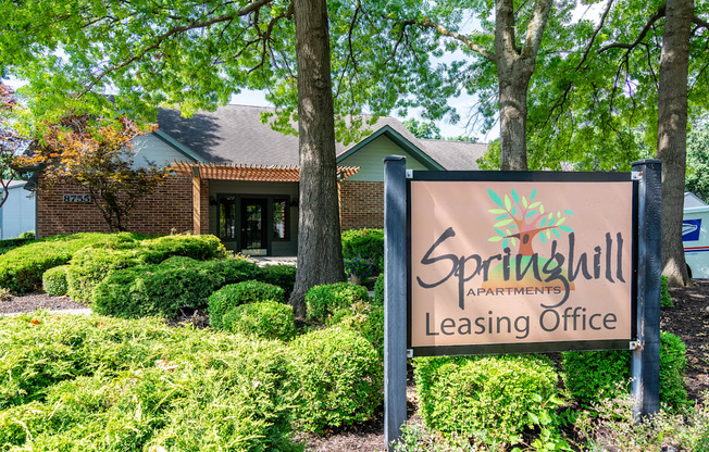 Property Signage at Springhill Apartments, Overland Park, 66213
