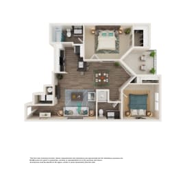 2 beds, 2 baths, 920 sqft, $1,325