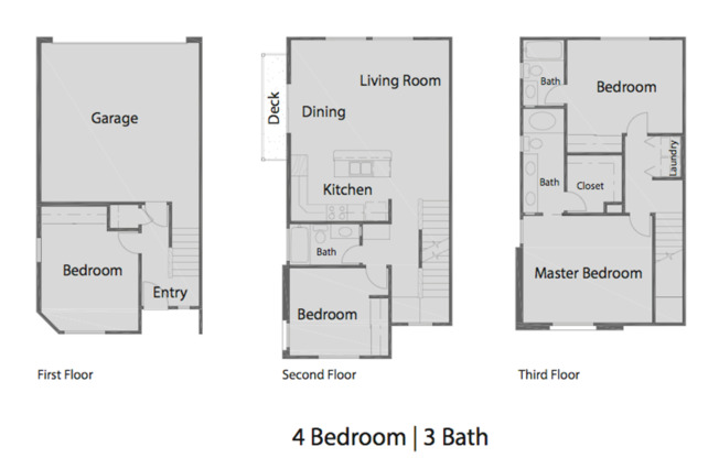 4 beds, 3 baths, 1,745 sqft, $3,495, Unit 12