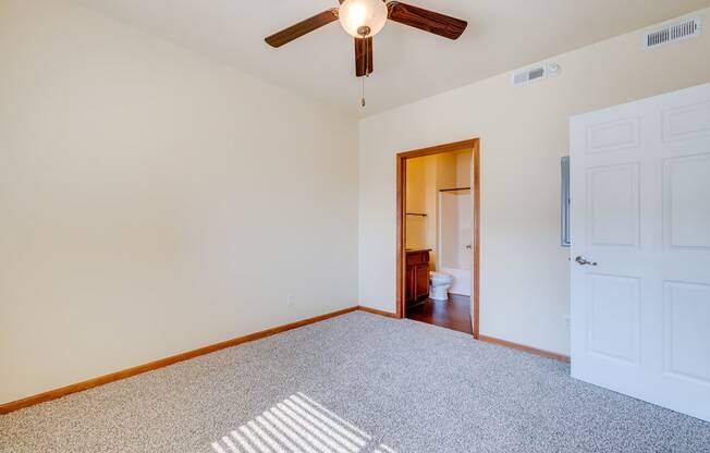 Bedroom with Plush Carpeting