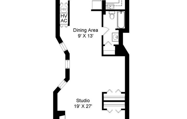 Studio, 1 bath, 925 sqft, $1,850, Unit 2606RA-G