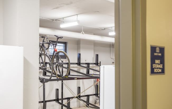 indoor bike storage
