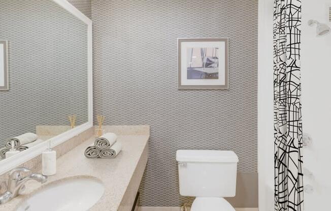 Bathroom With Bathtub at Aire MSP Apartments, Bloomington, 55425