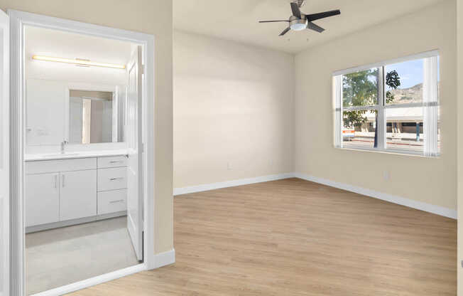 Bedroom with Hard Surface Flooring