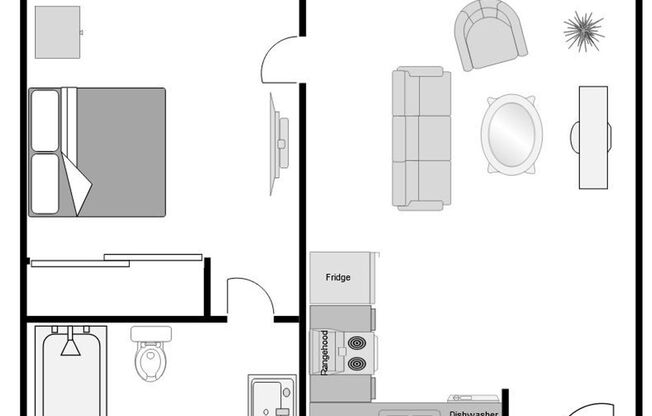 1 bed, 1 bath, 650 sqft, $2,495, Unit 106