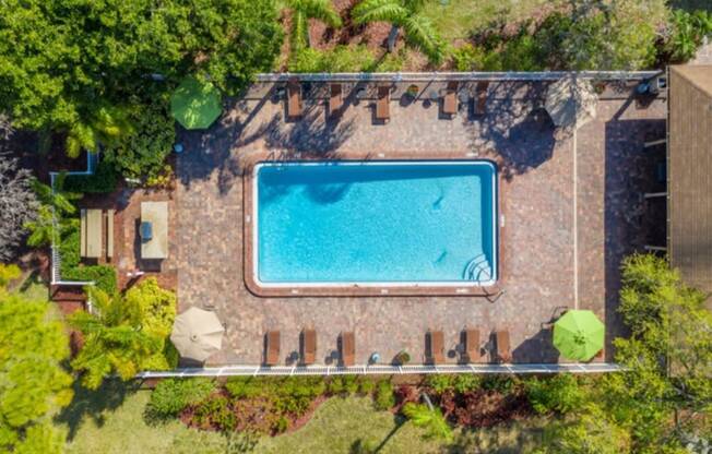 Pool Ariel View at Bay Club, Bradenton, FL