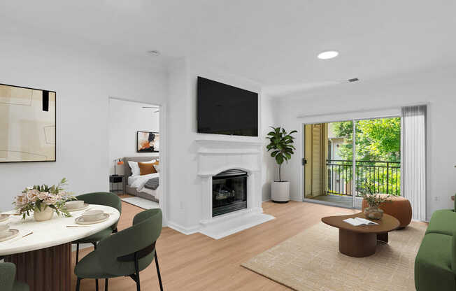 Living Room with Hard Surface Flooring