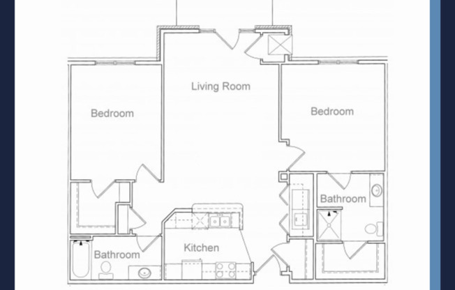 2 beds, 2 baths, 1,179 sqft, $1,895, Unit 5001-306