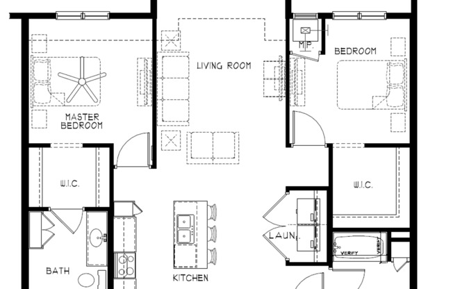 2 beds, 2 baths, 1,096 sqft, $1,925, Unit 331