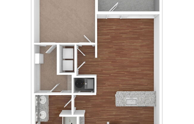 1 bed, 1 bath, 735 sqft, $1,465