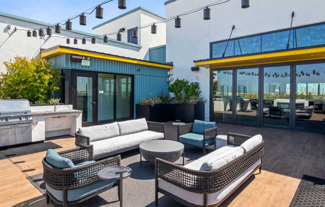 Rooftop Lounge with Grilling Area