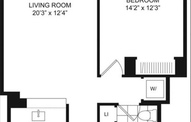 1 bed, 1 bath, 700 sqft, $4,900, Unit 5D