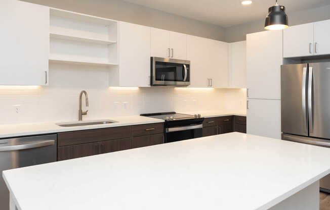 Kitchen with Stainless Steel Appliances