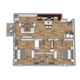 2 beds, 1 bath, 1,095 sqft, $3,009