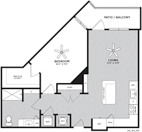 1 bed, 1 bath, 815 sqft, $1,534