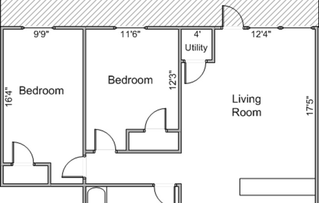 2 beds, 1 bath, 600 sqft, $2,449, Unit 45R-310