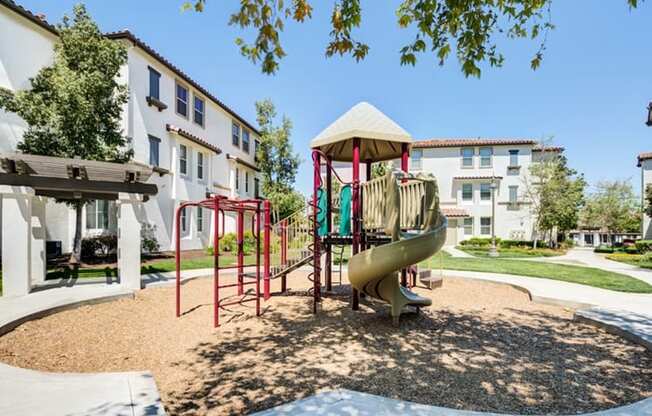 outside playground area at Lasselle Place, Moreno Valley, 92551