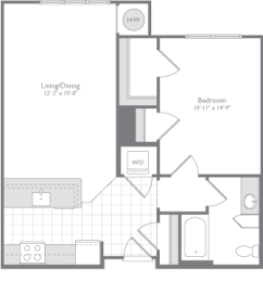1 bed, 1 bath, 789 sqft, $2,256