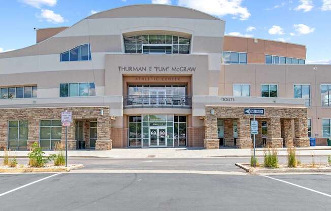 The exterior of the Thurman E. Thurman McGraw Athletic Center.