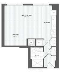 Studio, 1 bath, 608 sqft, $2,271