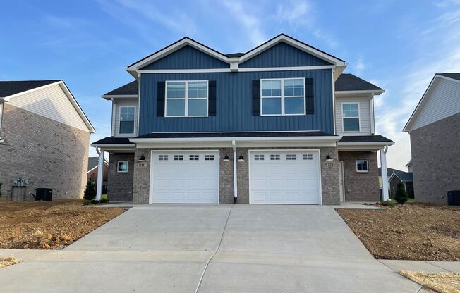 New Build 3 Bedroom 2 1/2 Bath Townhome