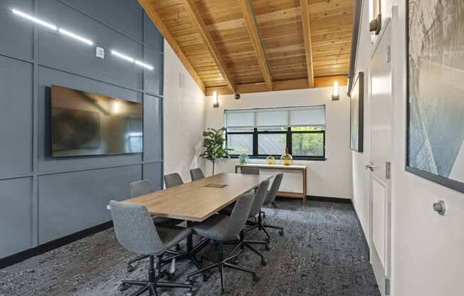 Conference Room at The Lakes Apartments in Bellevue, WA 98007