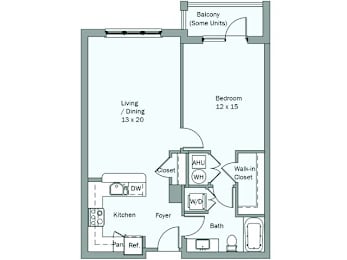 1 bed, 1 bath, 761 sqft, $1,865