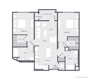 2 beds, 2 baths, 1,058 sqft, $3,653