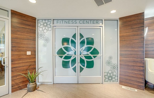 Entry door to fitness room