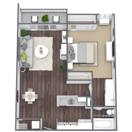 1 bed, 1 bath, 708 sqft, $1,770
