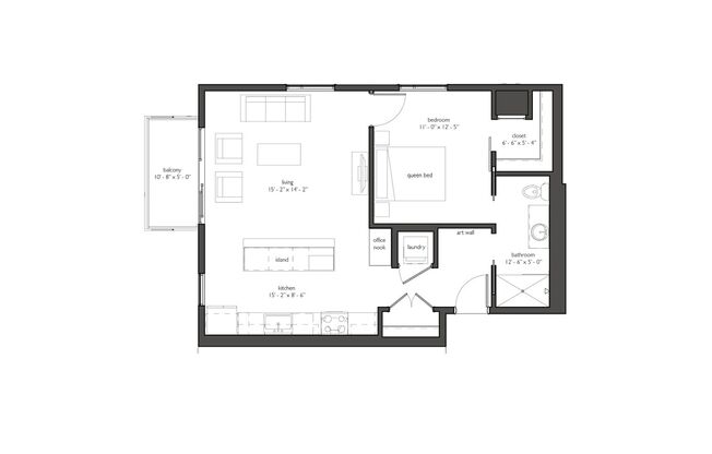 1 bed, 1 bath, 772 sqft, $1,527, Unit 414