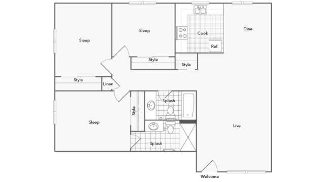 3 beds, 2 baths, 1,200 sqft, $3,325