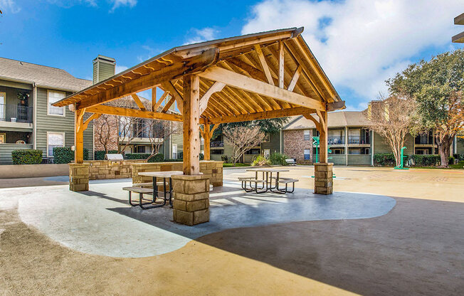 Picnic And Bbq Area at Newport Apartments, CLEAR Property Management, Irving, Texas