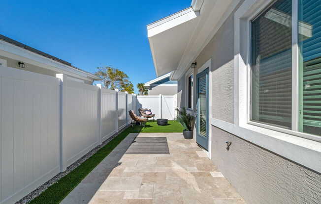 Backyard patio space