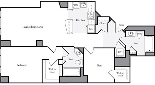 1 bed, 1 bath, 1,115 sqft, $4,724, Unit 04I