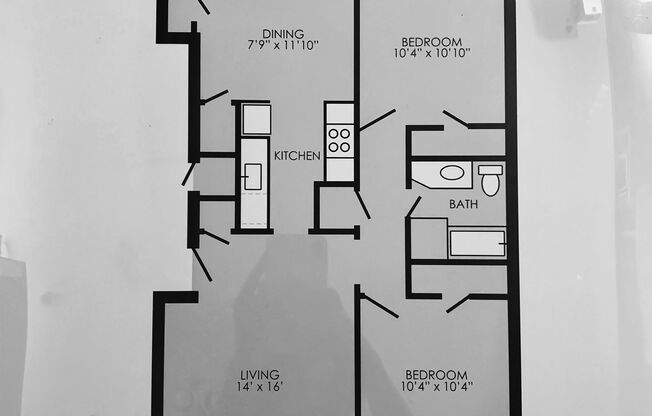 2 beds, 1 bath, 850 sqft, $775