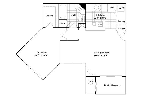 1 bed, 1 bath, 737 sqft, $2,026, Unit 131RT-201