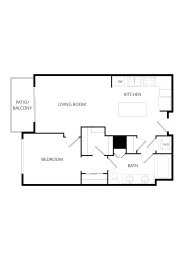 1 bed, 1 bath, 802 sqft, $1,505