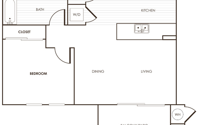 1 bed, 1 bath, 679 sqft, $2,335