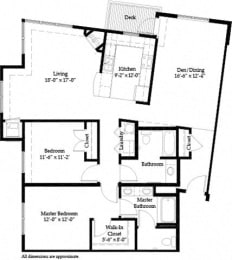 2 beds, 2 baths, 1,515 sqft, $2,400
