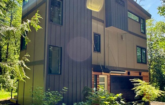 Stunning Contemporary 2 Bedroom Treehouse steps to Manitou Beach waterfront