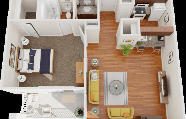 1 bed, 1 bath, 585 sqft, $920